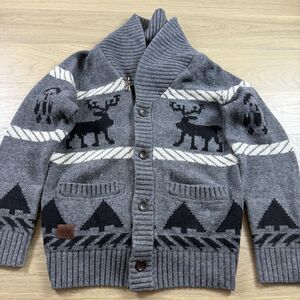 WeSC We Supperlative Conspiracy Sweater Men Large Cardigan Wool Blend Shawl